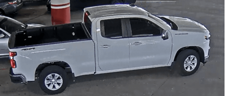 White Chevrolet truck 