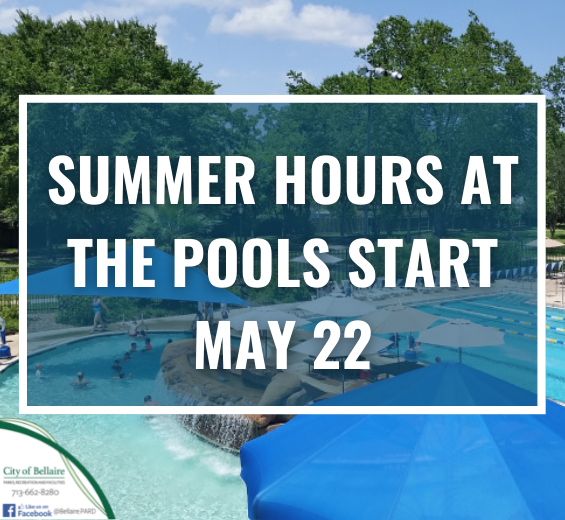 Pool Summer Hours 2021
