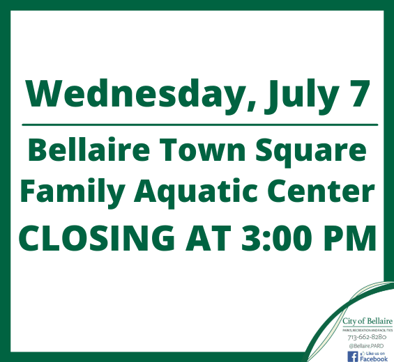 Swim Team Closure - July 7