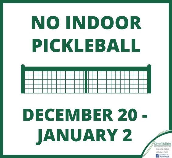 Copy of  No Indoor Pickleball Wed. Dec. 16 (2)