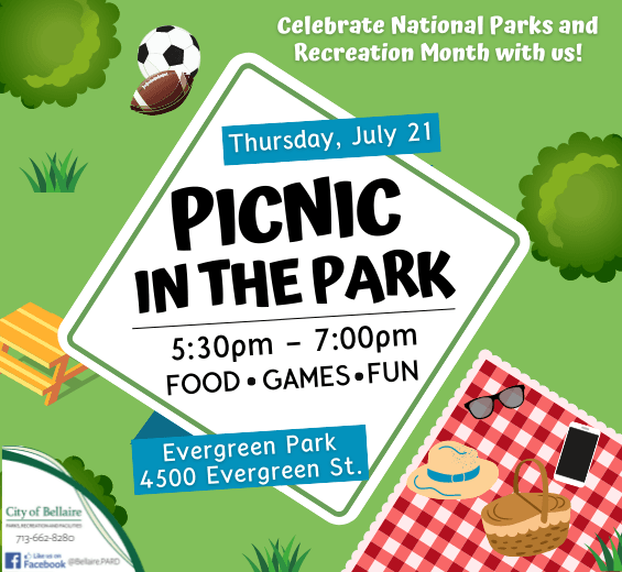 Picnic in the Park 2022, July 21 at Evergreen Park