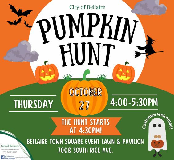 Pumpkin Hunt 2022, October 27, 4pm to 5:30pm