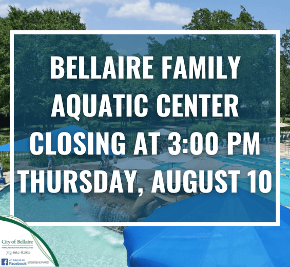 August 10th Pool Closure