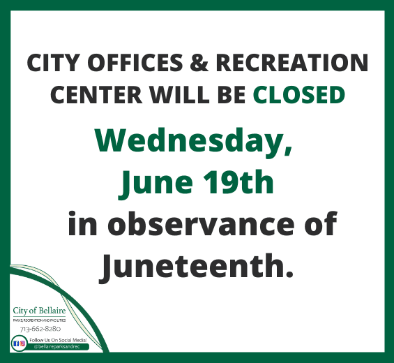 Juneteenth closure