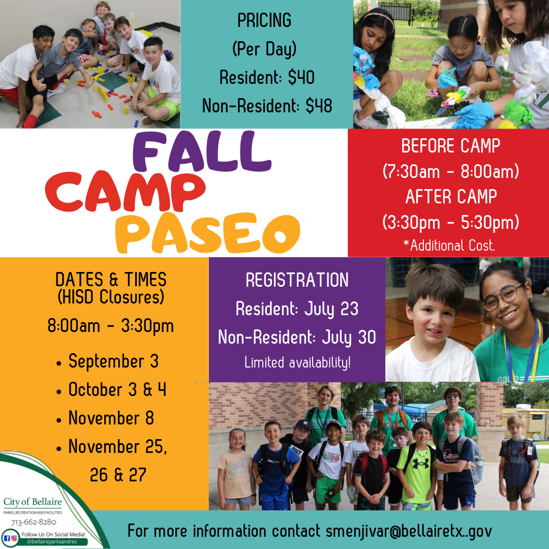Fall Camp Paseo Flyer (Instagram Post)