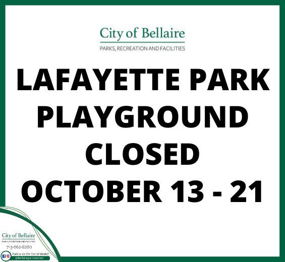Lafayette Playground Closed