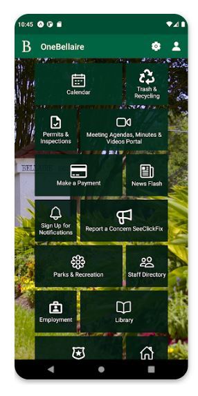 OneBellaire App Landing Page