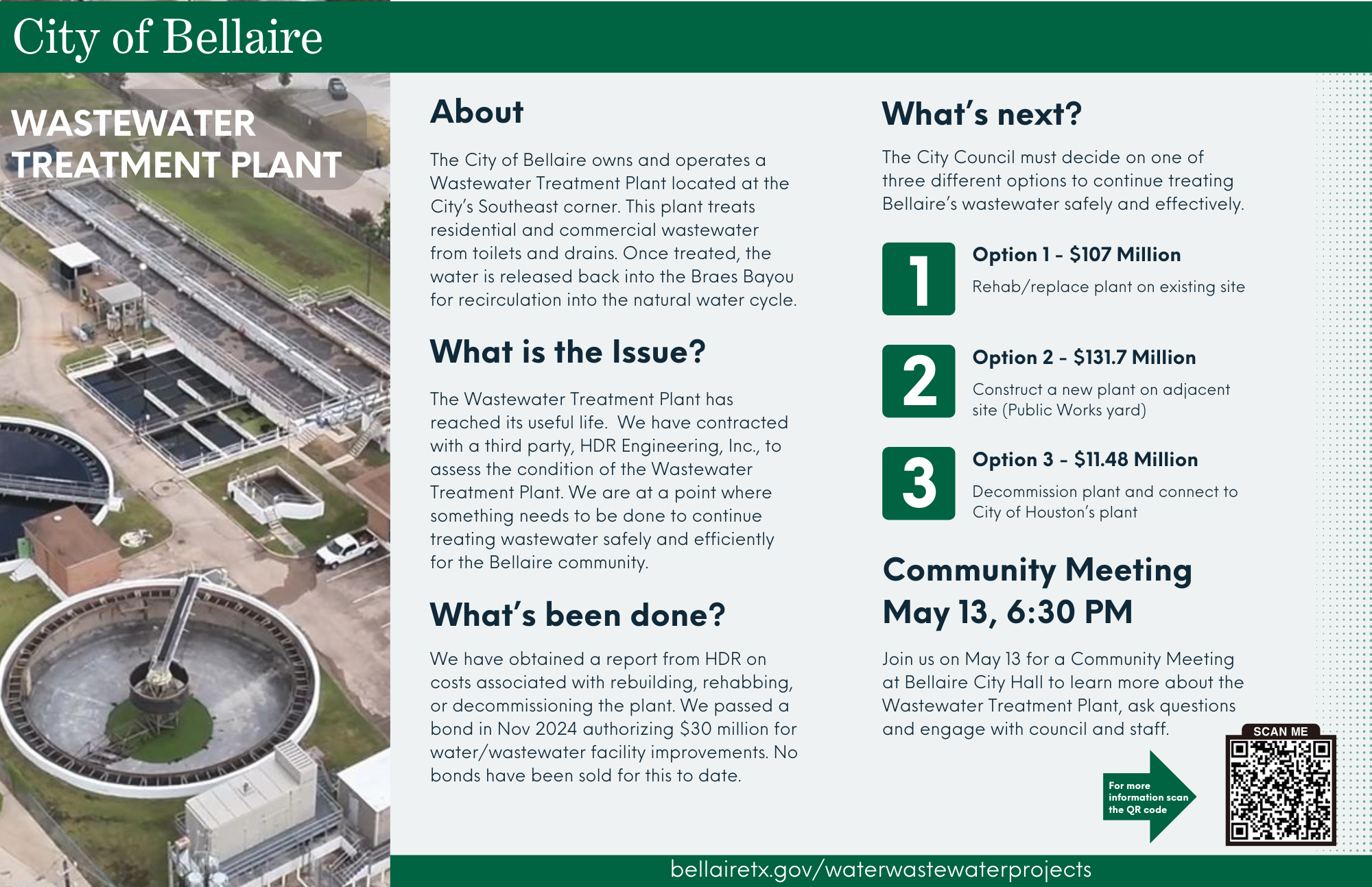 Wastewater Treatement Plant 2025 Postcard Image